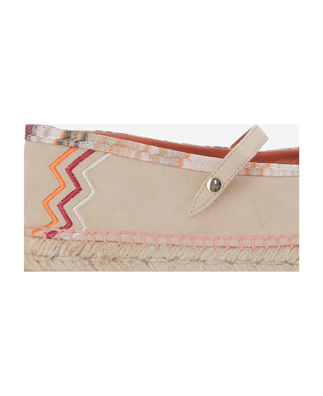 Missoni Viscose-blend Espadrilles With Zigzag Pattern - Beige