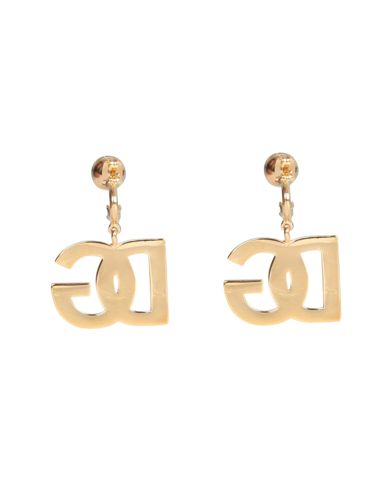 Dolce & Gabbana Logo Initials Earrings - Gold