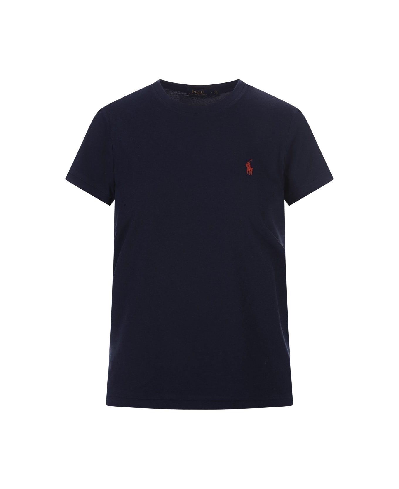 Ralph Lauren Blue T-shirt With Contrasting Pony - Blue