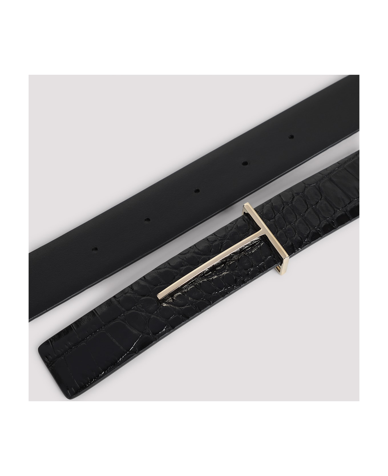 Tom Ford Calf Leather Belt - Naa Black
