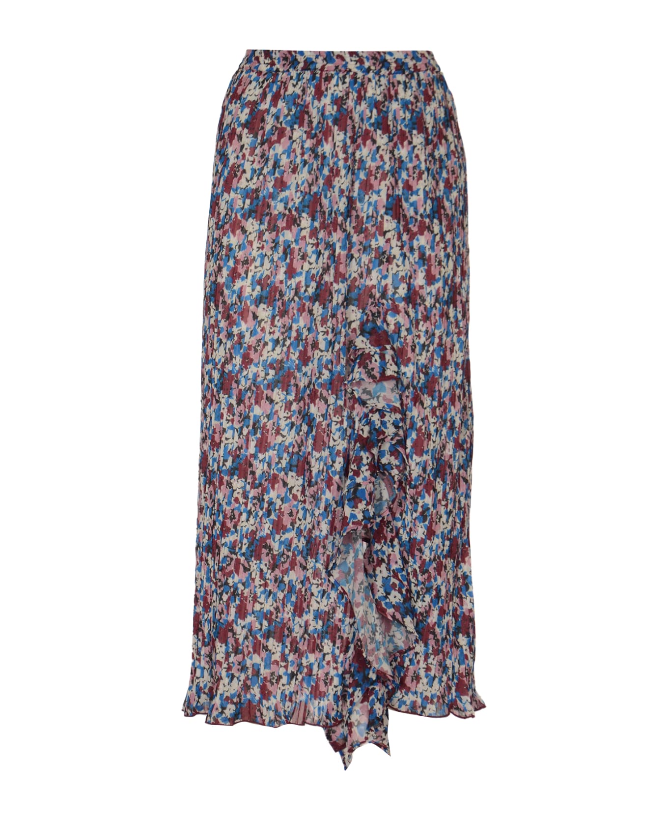 Ganni Printed Georgette Midi Skirt - Multicolor スカート