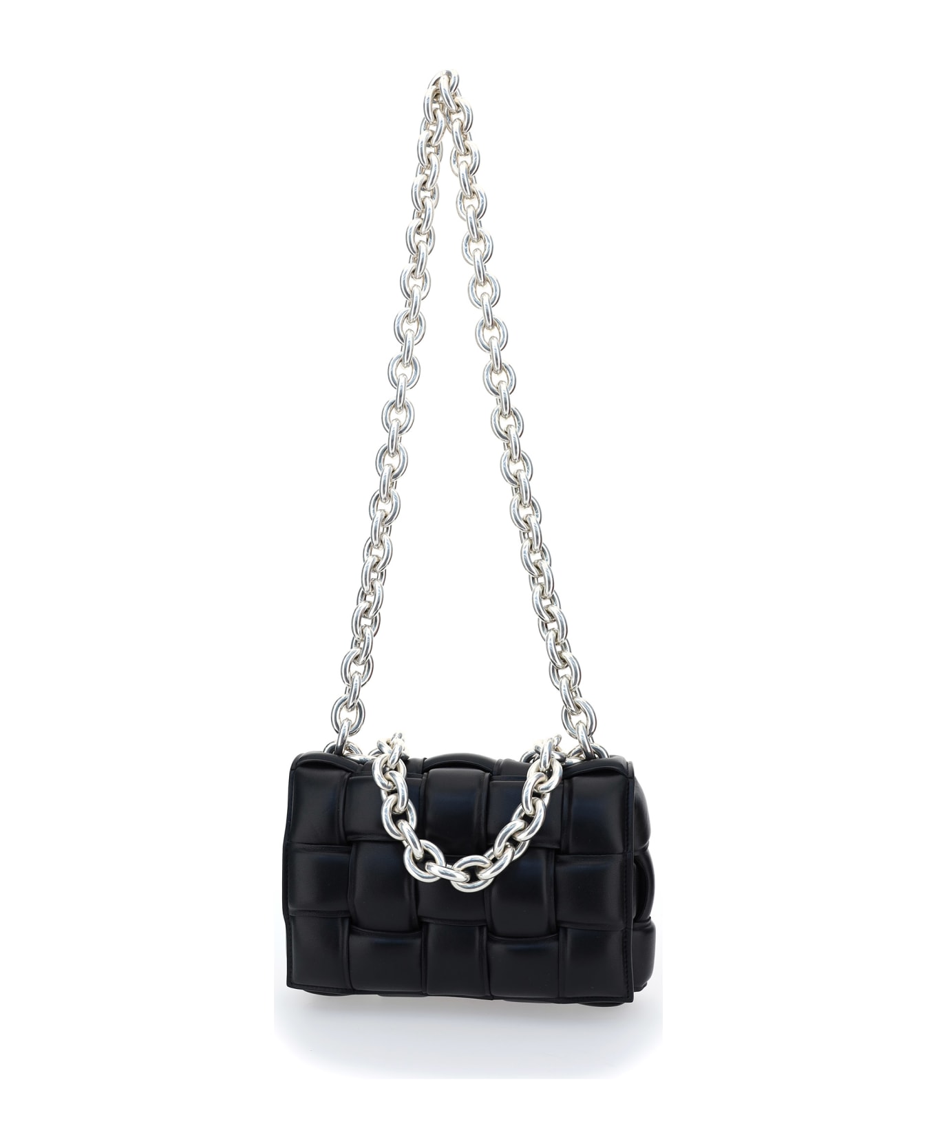 Bottega Veneta The Chain Cassette Bag - Black-silver