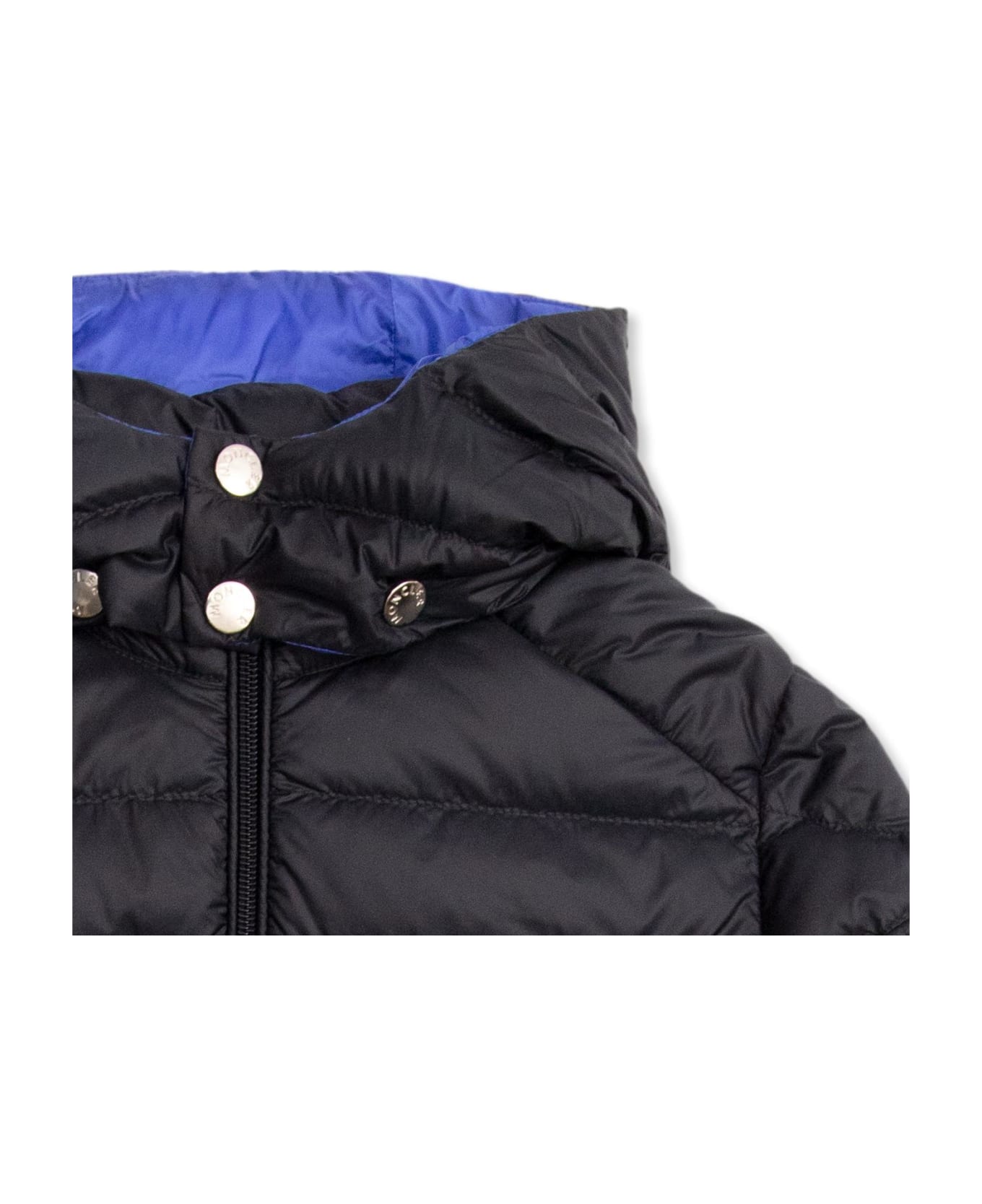 Moncler Enfant Jacket With Detachable Hood - Blue