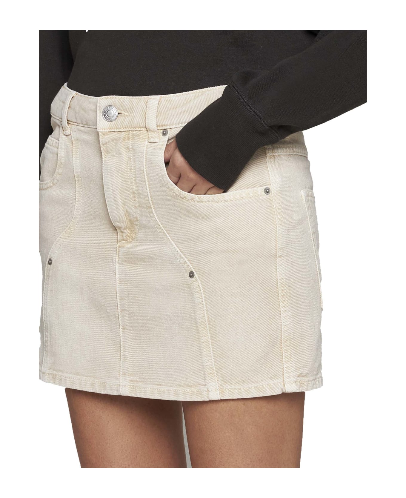 Marant Étoile Mini Skirt - Ecru