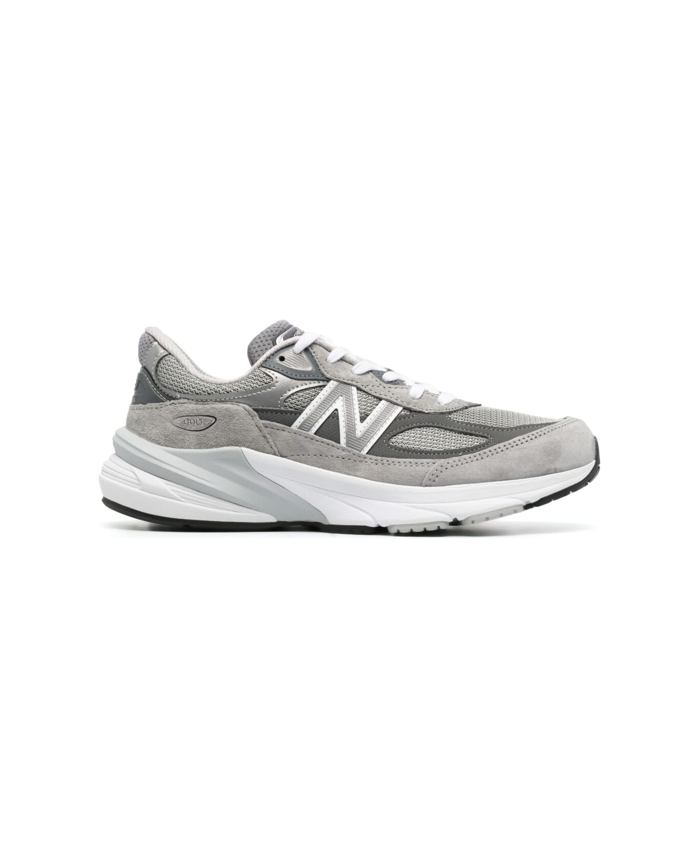 New Balance '990 V6' Grey Low Top Sneakers With Logo Details In Tech Materials Woman - GREY