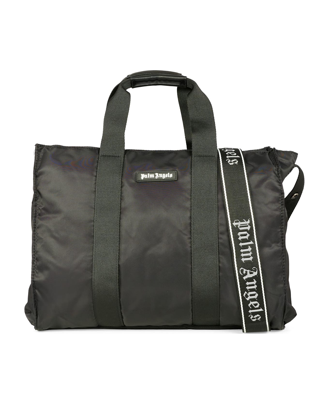 Palm Angels Black Changing Bag For Babykids With Logo - Black