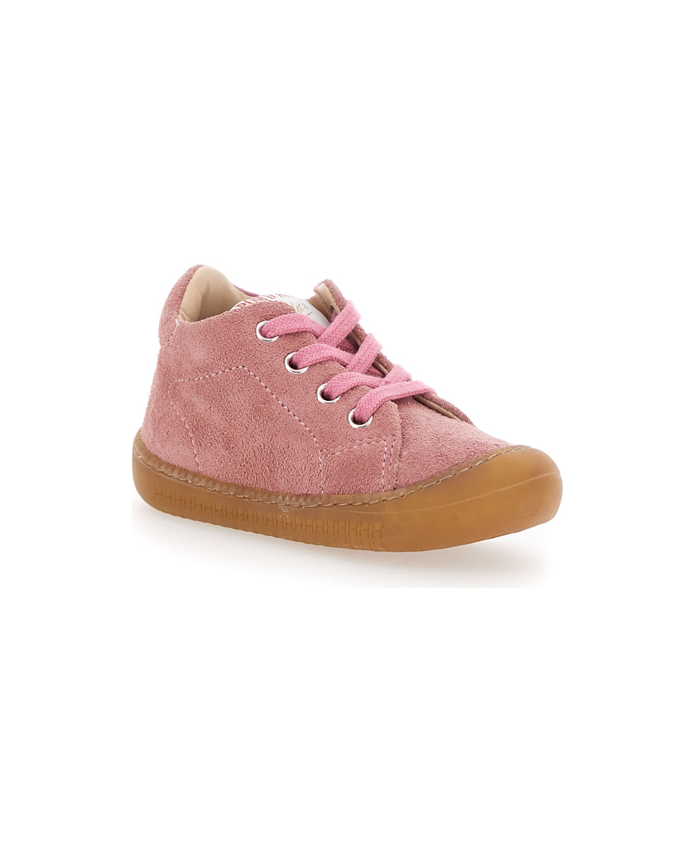 Pom d
Api Pink Sneaker With Logo Printed On The Tongue In Rubber Baby - Pink シューズ