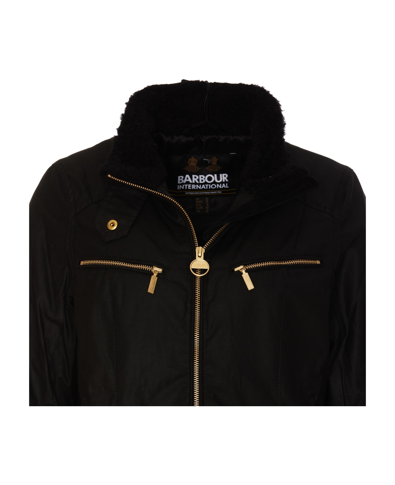 Barbour Panorama Wax Jacket - BLACK