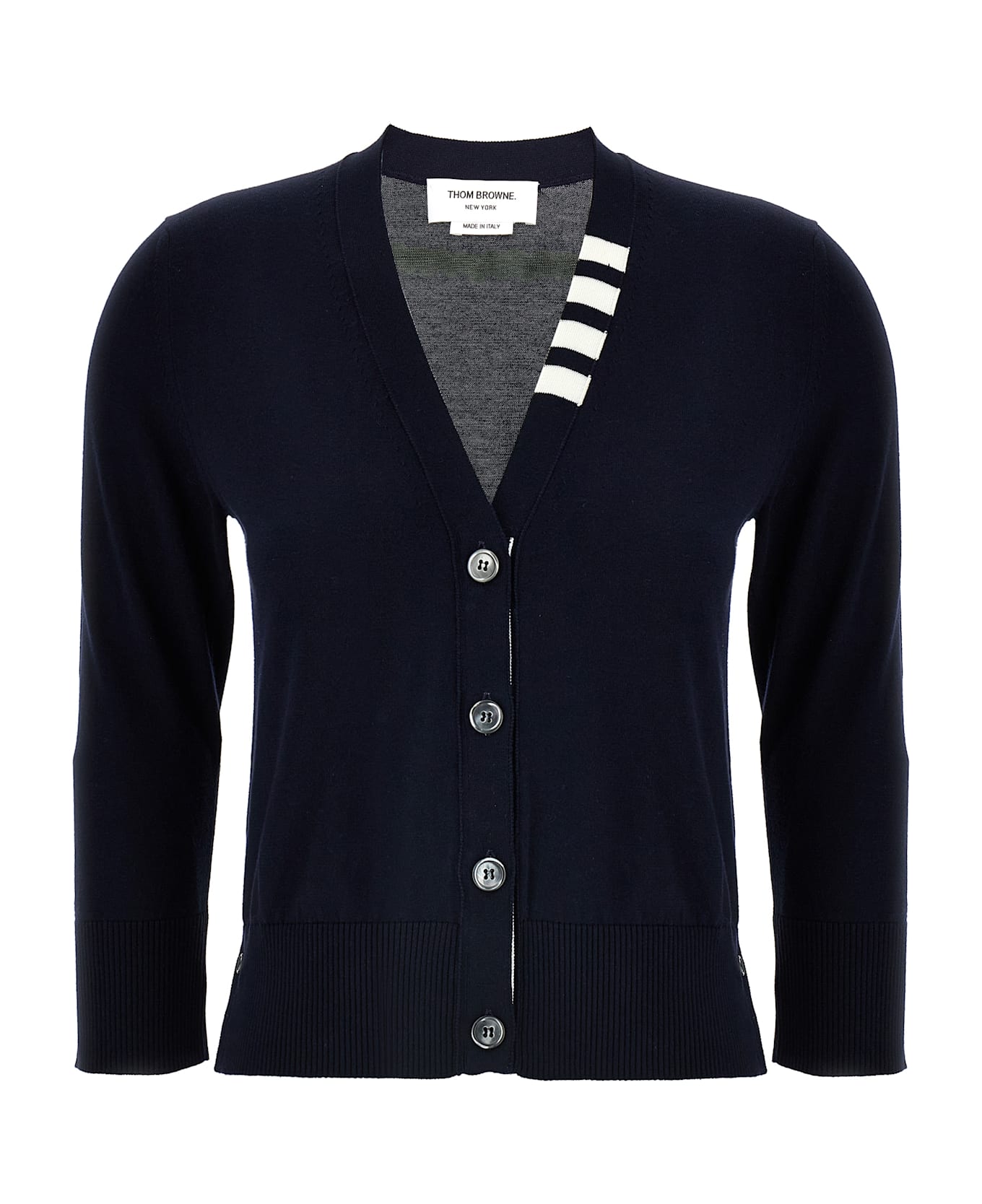 Thom Browne 4bar Cardigan - Blue