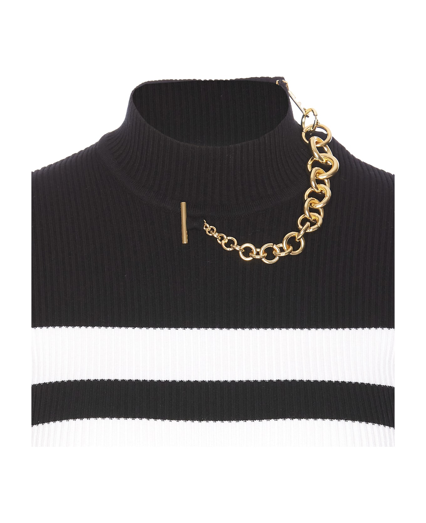 Jean Paul Gaultier Striped Top - Black
