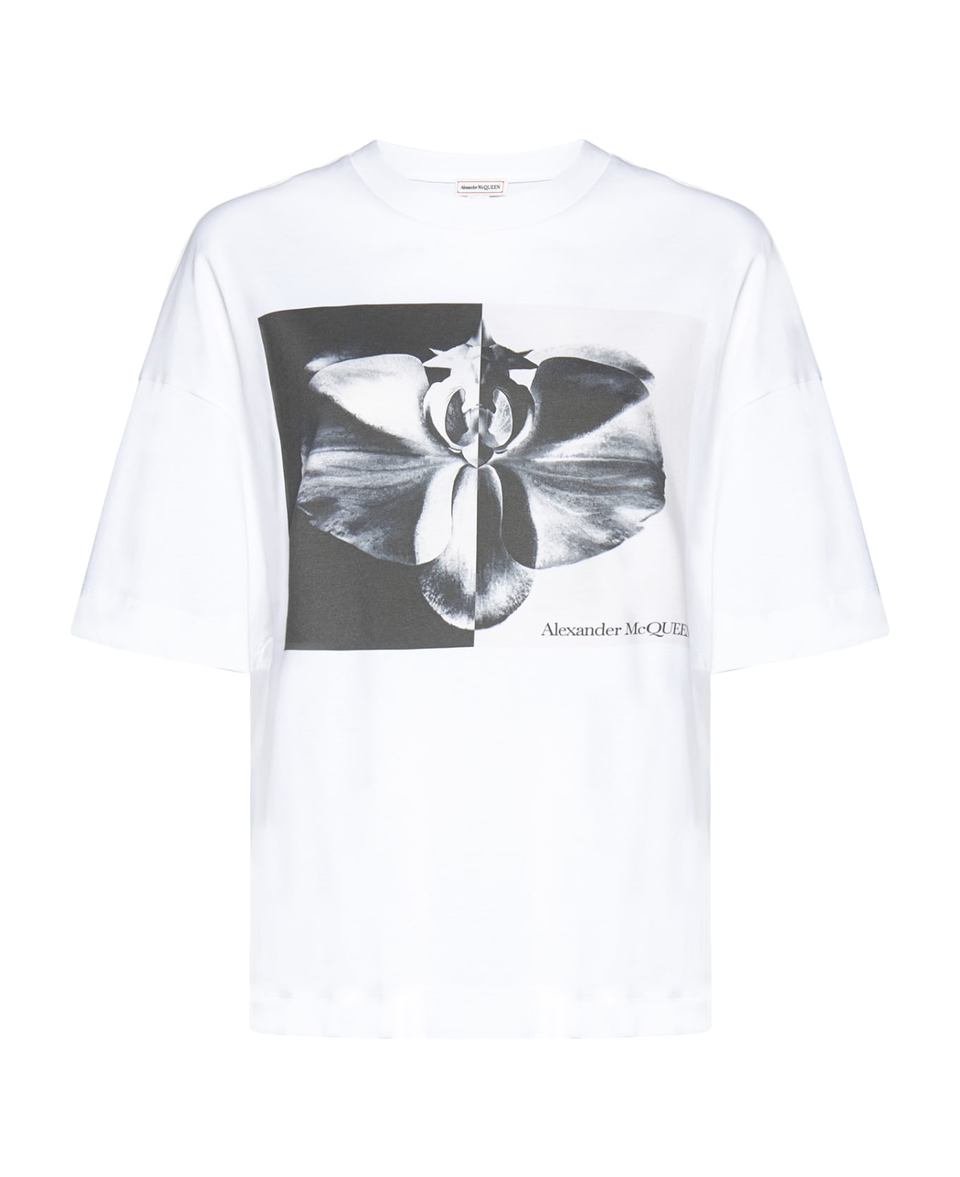 Alexander McQueen Photographic Orchid T-shirt - White Tシャツ
