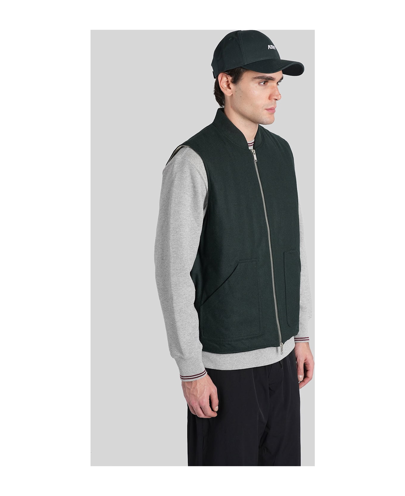 Autry Vest In Green Cotton - green