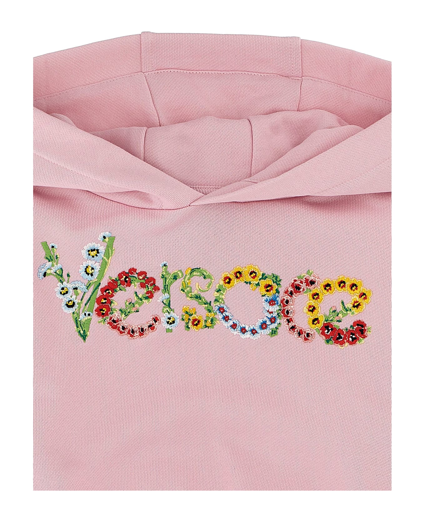 Versace Embroidered Hoodie - Pink