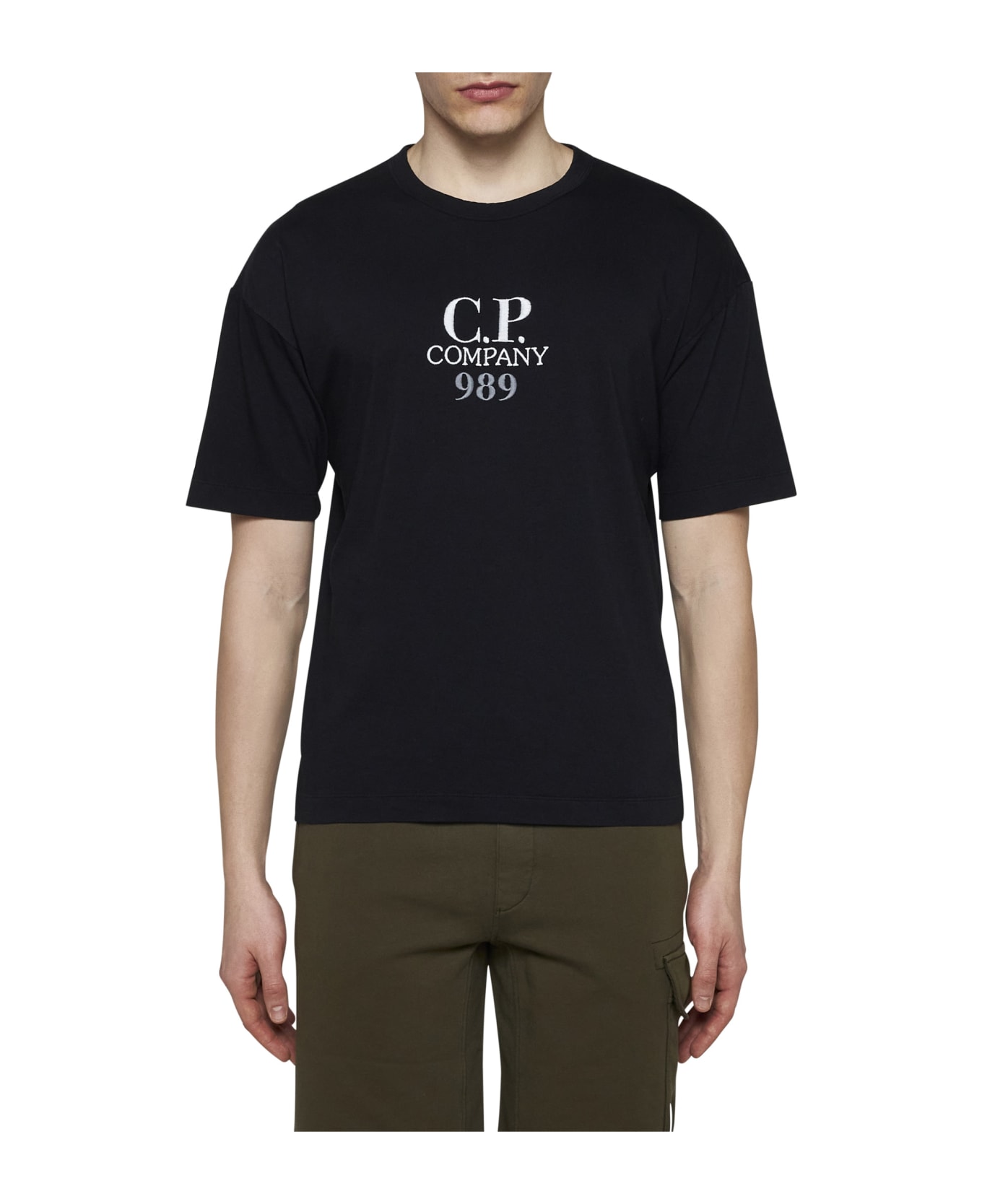 C.P. Company Black Cotton T-shirt - Black