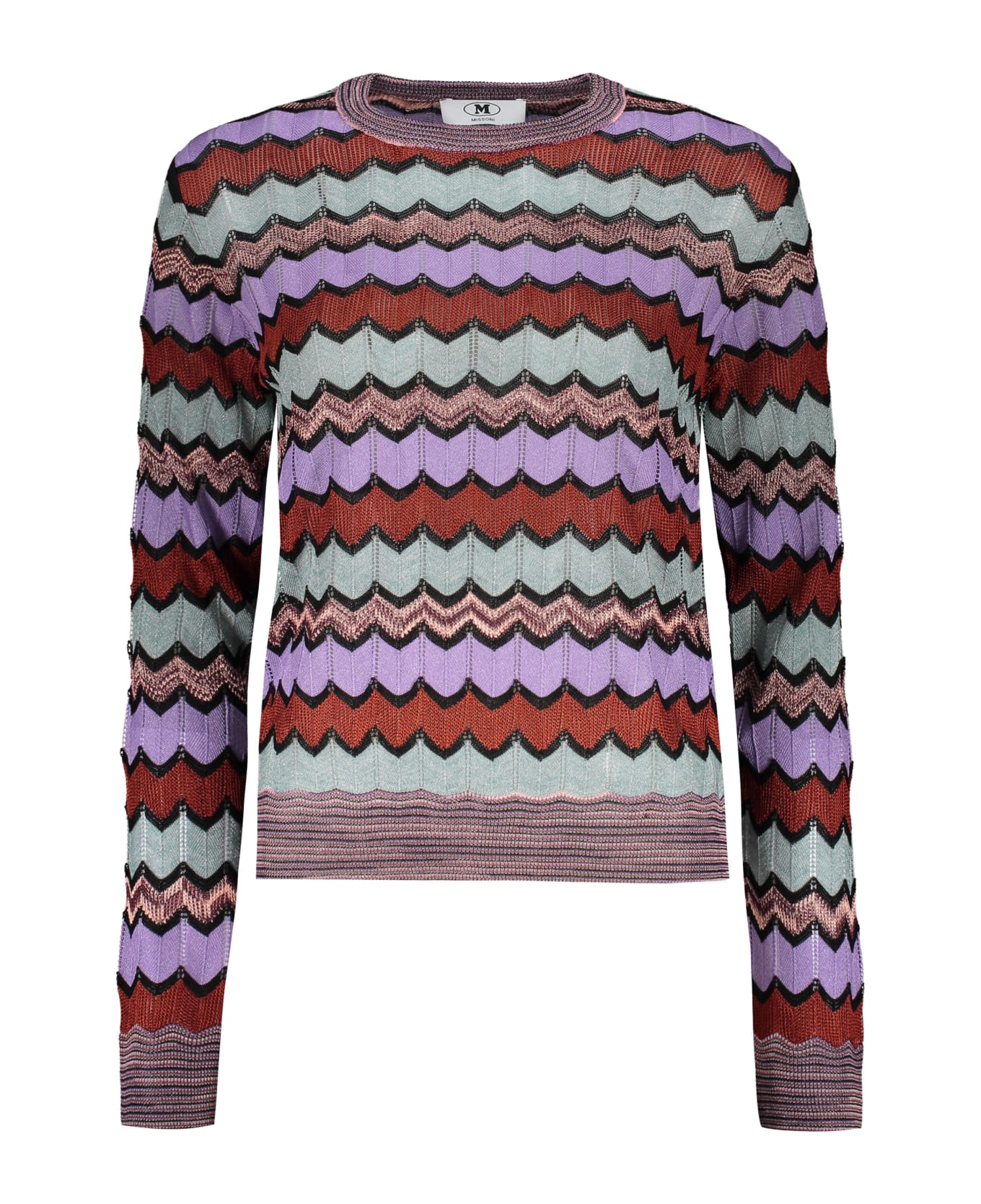 M Missoni Long Sleeve Crew-neck Sweater - Multicolor ニットウェア