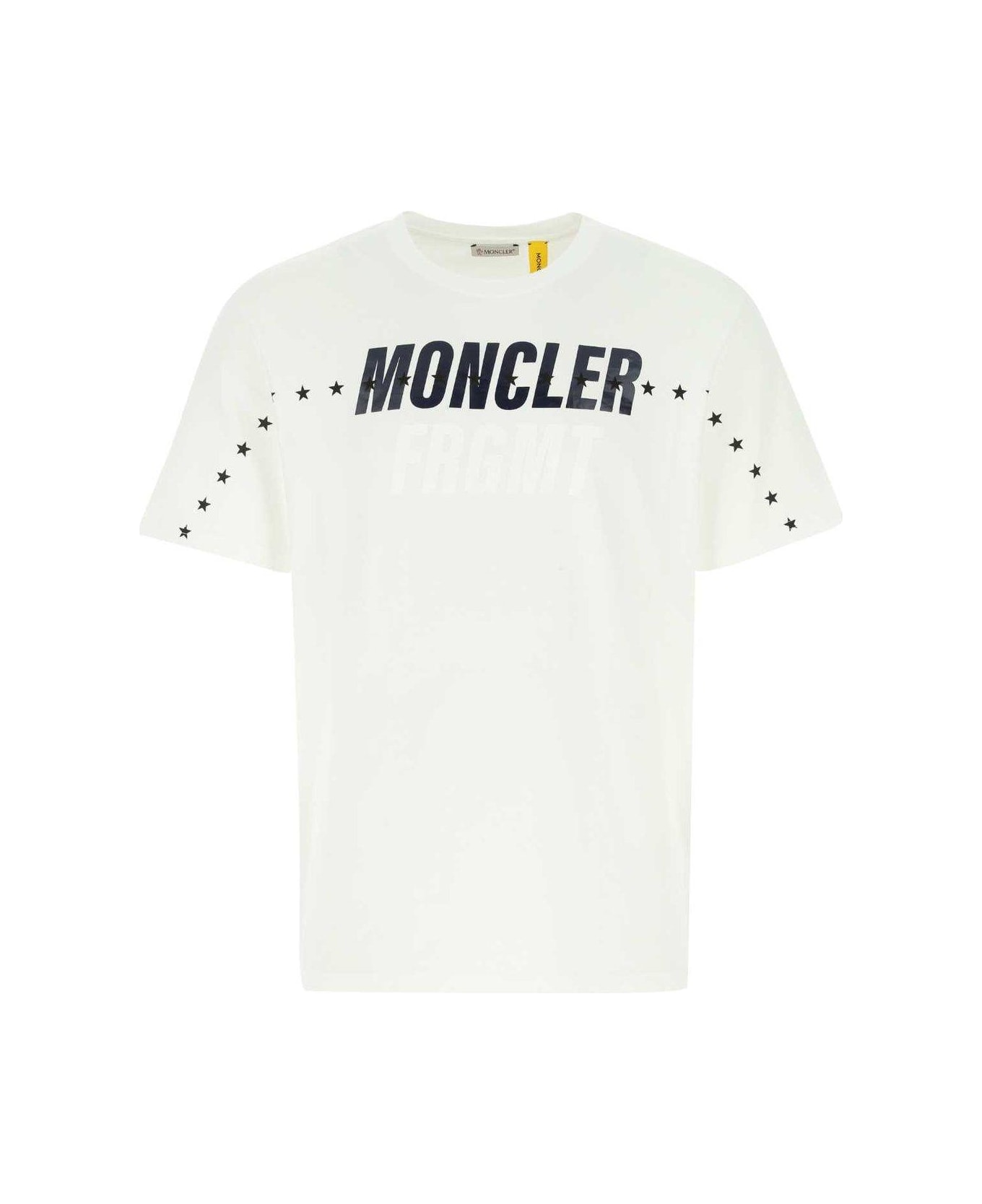 Moncler Genius Moncler X Fragment Hiroshi Fujiwara Logo Printed T-shirt - WHITE