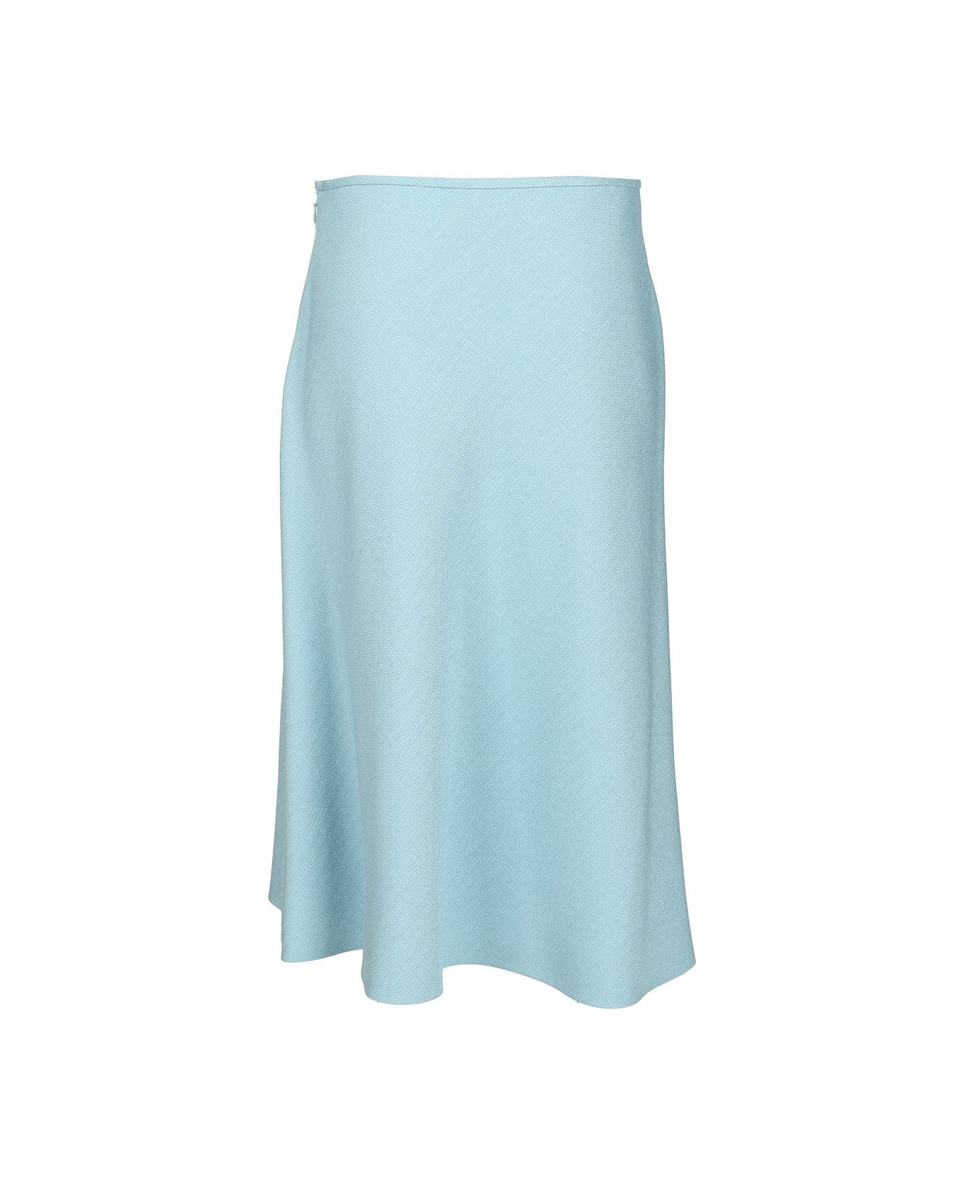 Valentino Look 13 - Skirt | Solid | Viscose Canvas - Clear Blue