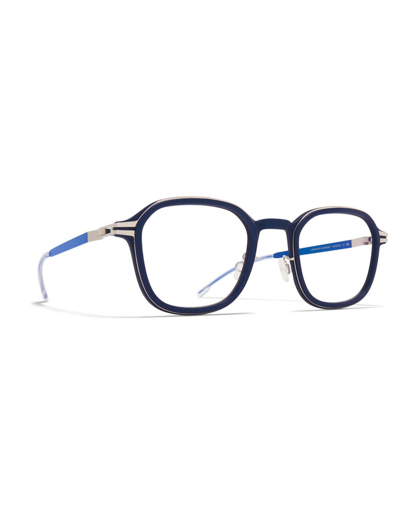Mykita Fir Mhl3 - Navy / Shiny Silver Rx Glasses - Blue Navy