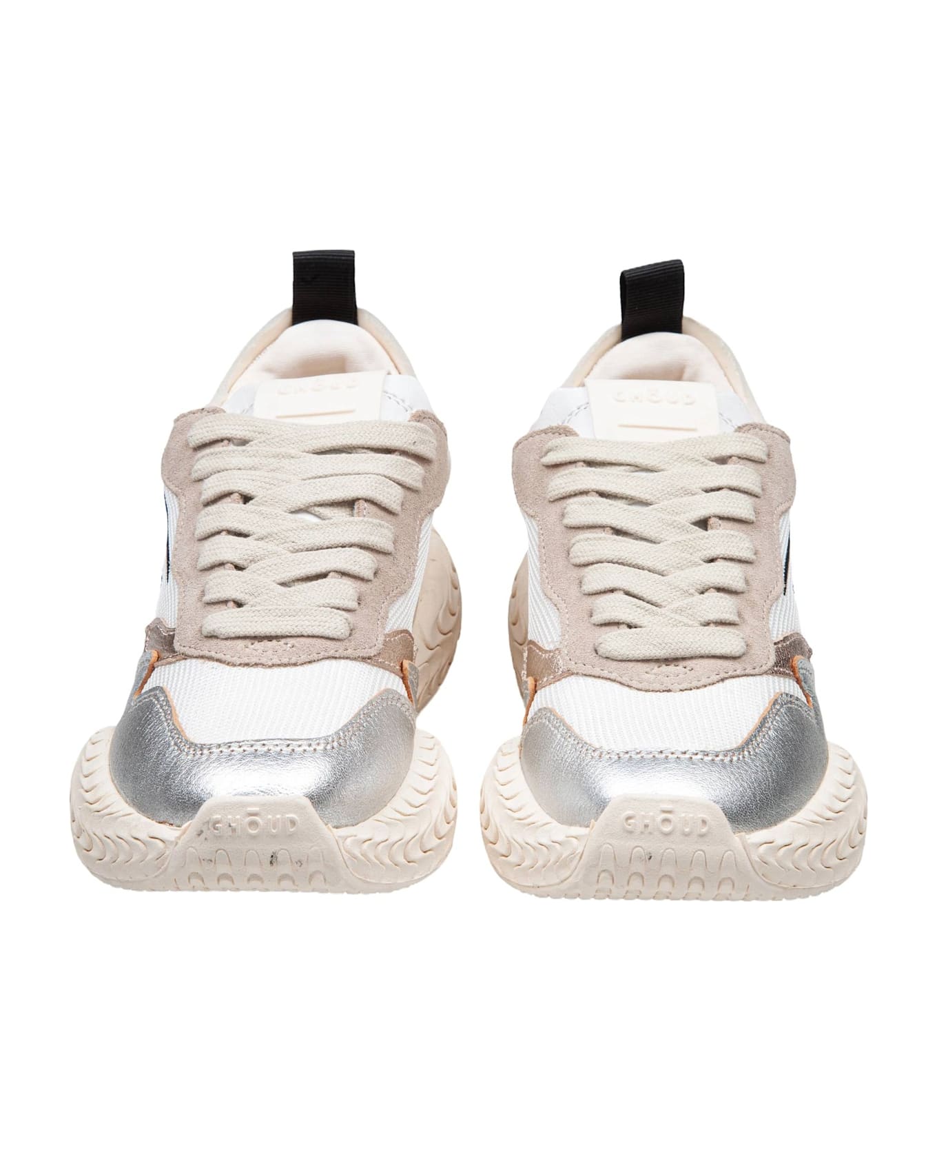 GHOUD Sneakers Tyre In Mesch Color White And Platinum - White/Platinum スニーカー