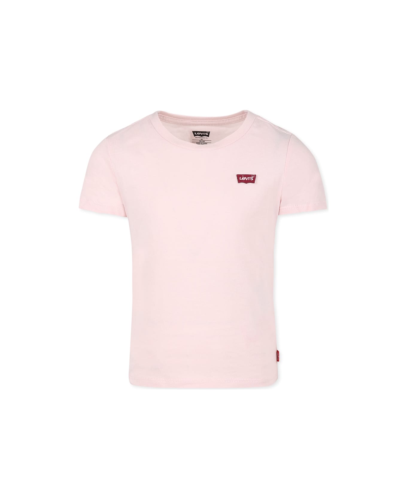 Levi's Pink T-shirt For Girl With Logo - Pink