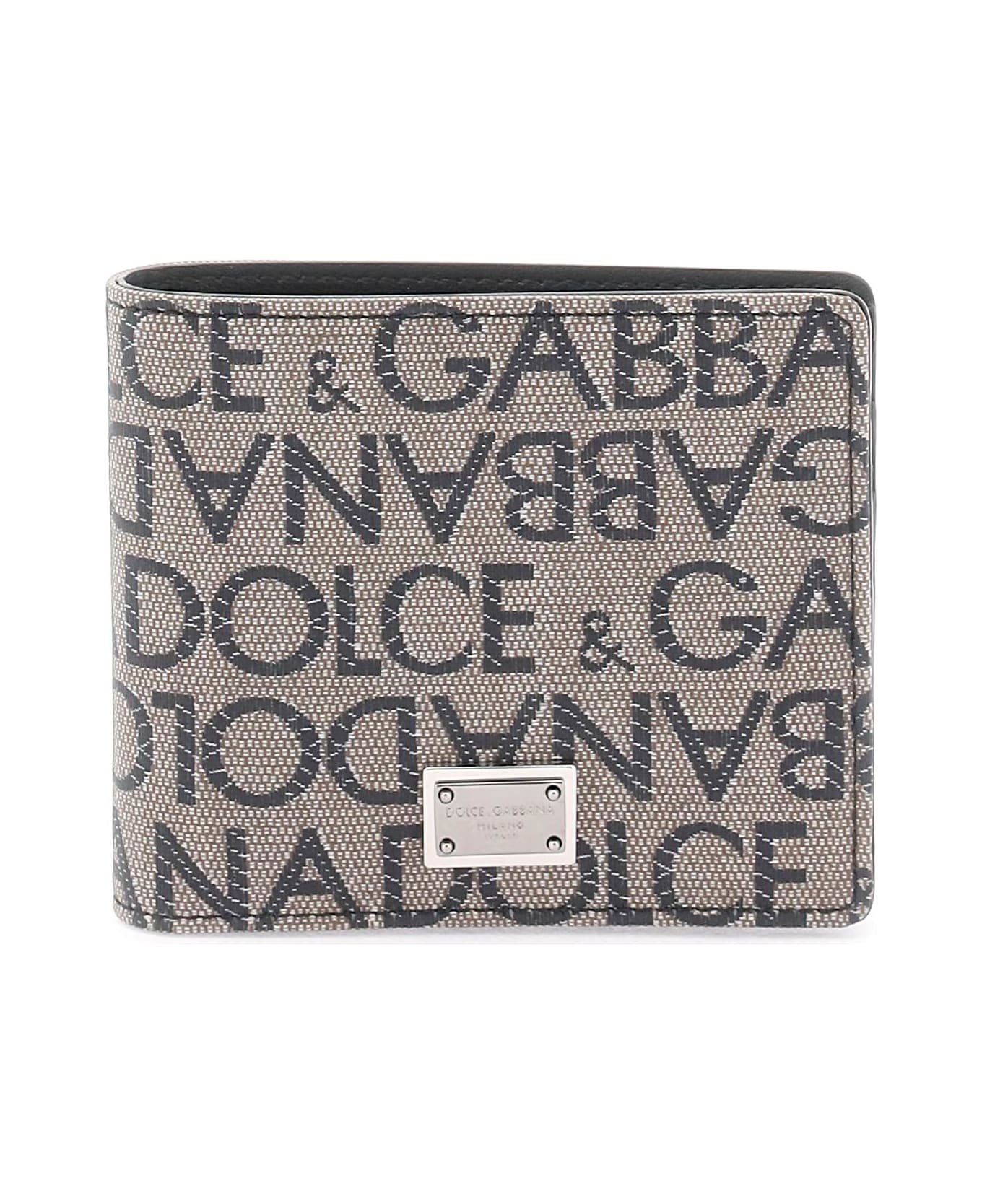 Dolce & Gabbana Jacquard Wallet - Brown / Black