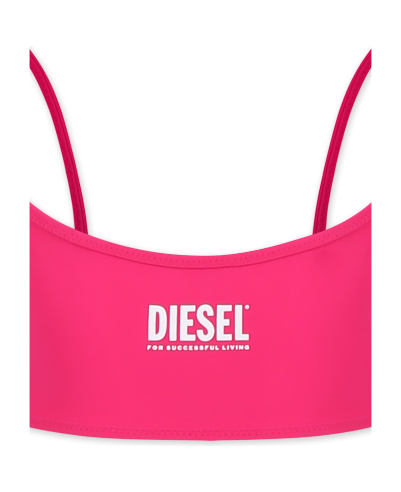 Diesel Fuchsia Bikini For Girl With Logo - Fuchsia