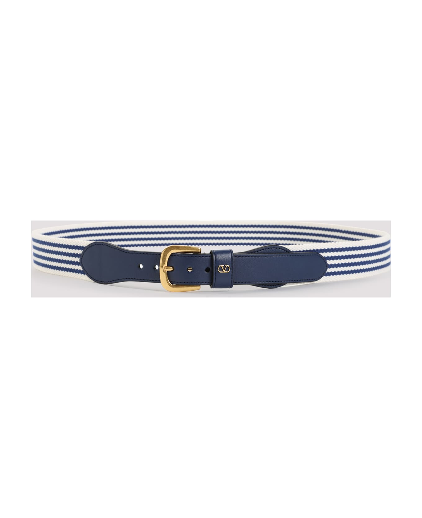 Valentino Garavani 35 Belt - Rdf Bianco Blue Worker