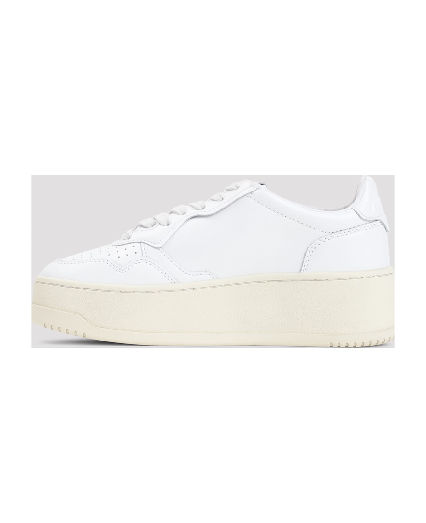 Autry Medalist Platform Sneakers - Wht Wht