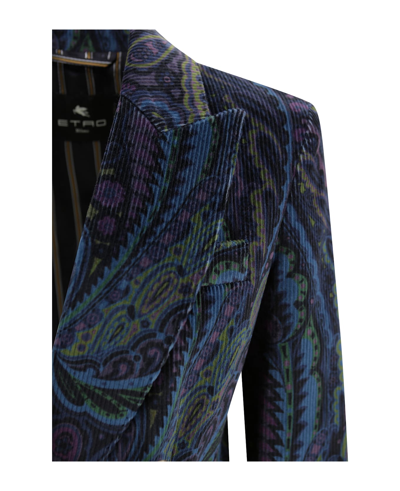 Etro Double-breasted Jacket - Blue