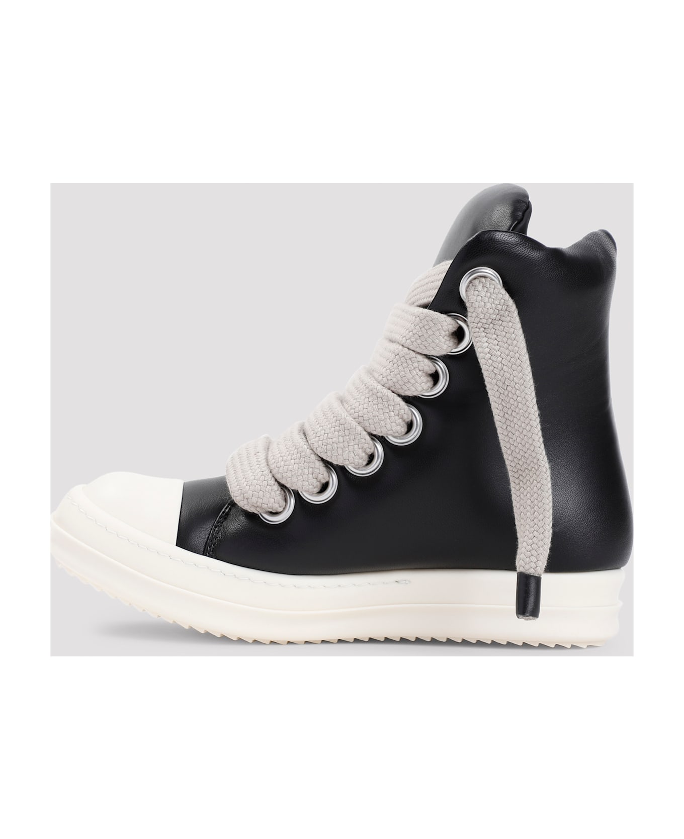 Rick Owens Jumbo Laced Padded Sneakers - Black Milk Milk