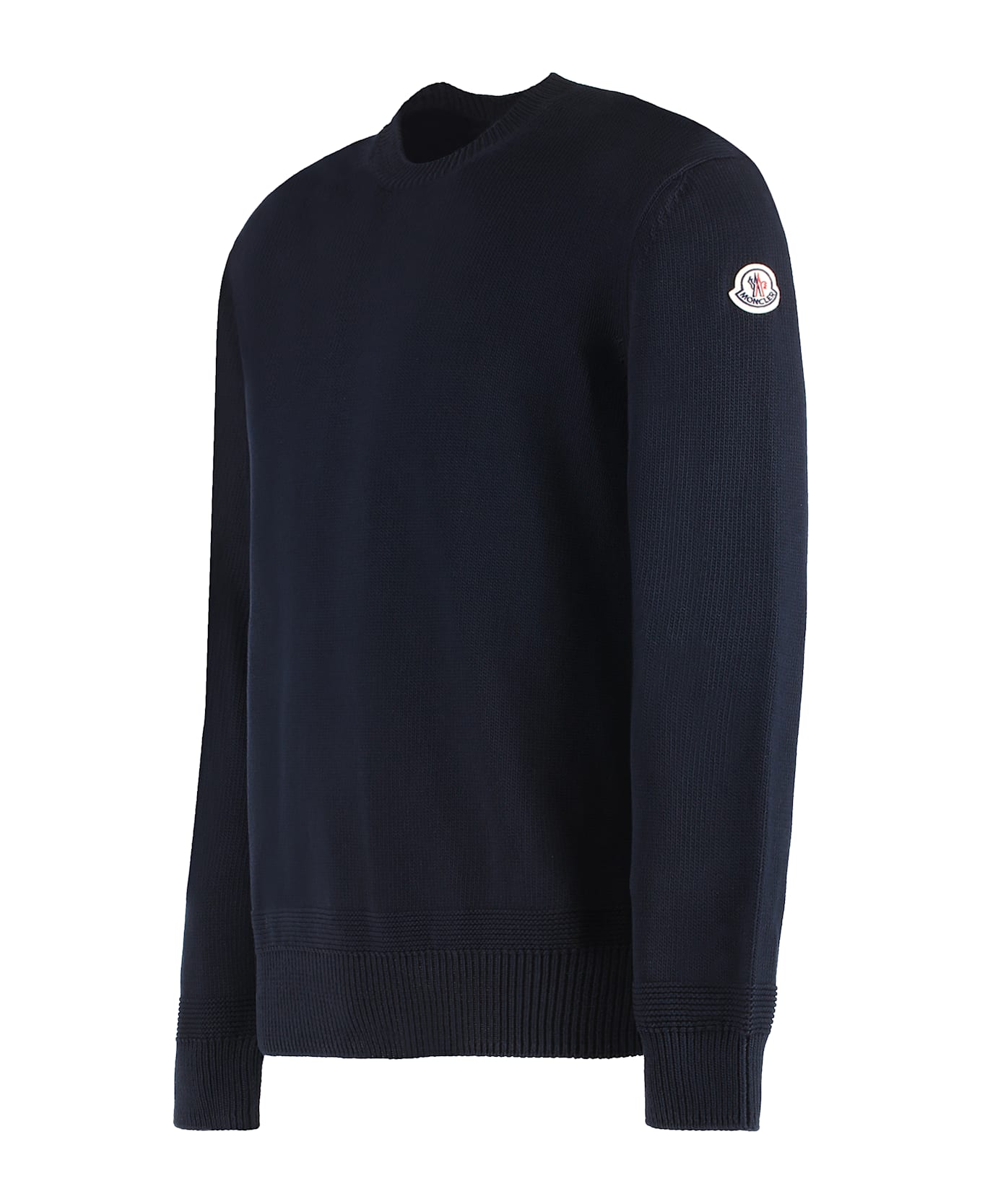 Moncler Long Sleeve Crew-neck Sweater - blue