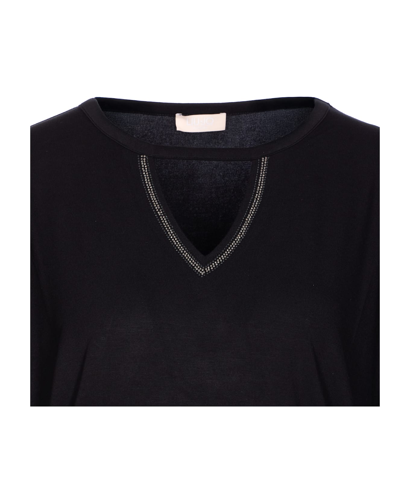 Liu-Jo Long Sleeves T-shirt - Black Tシャツ