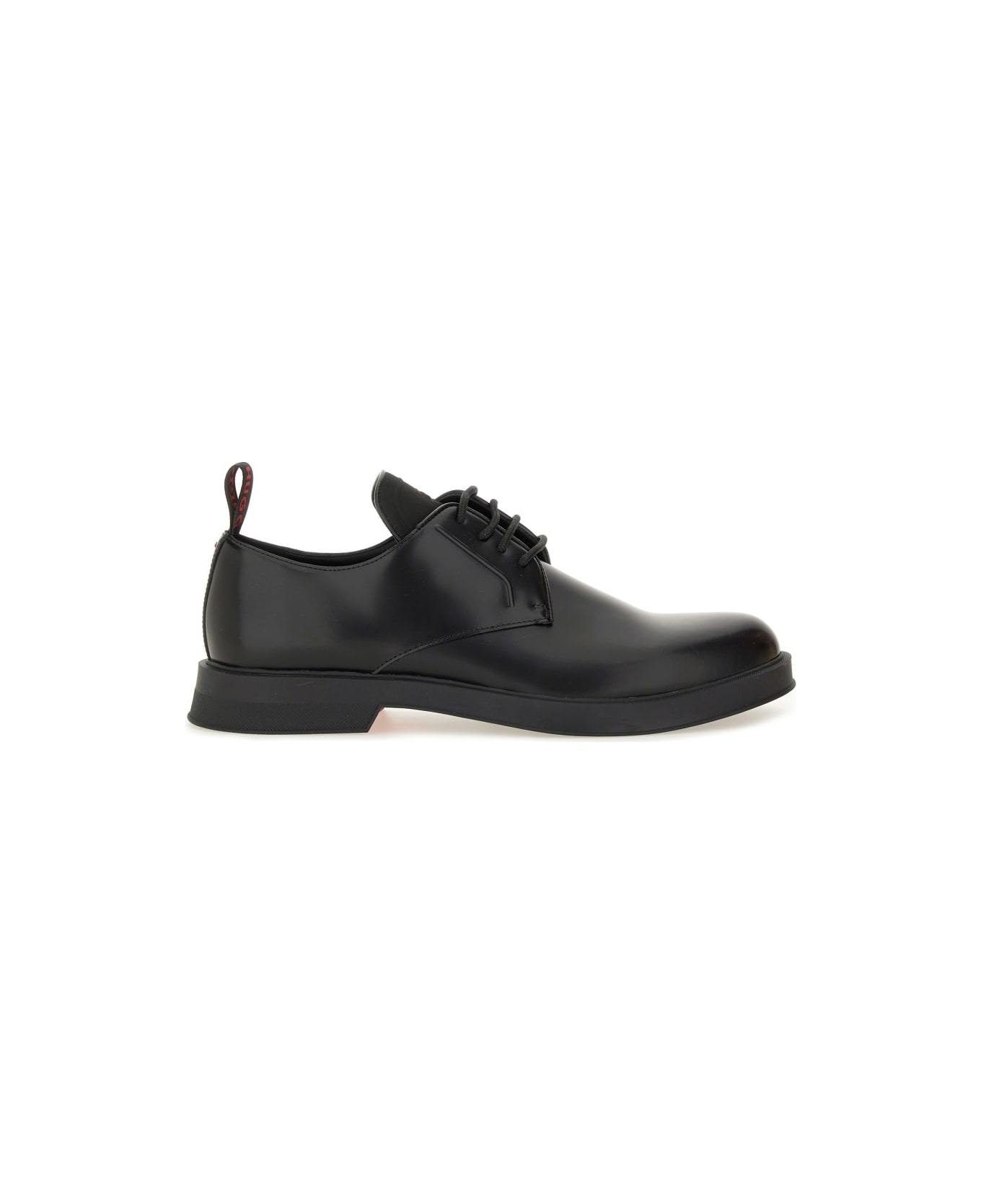 Hugo Boss Leather "derby" Loafer - BLACK