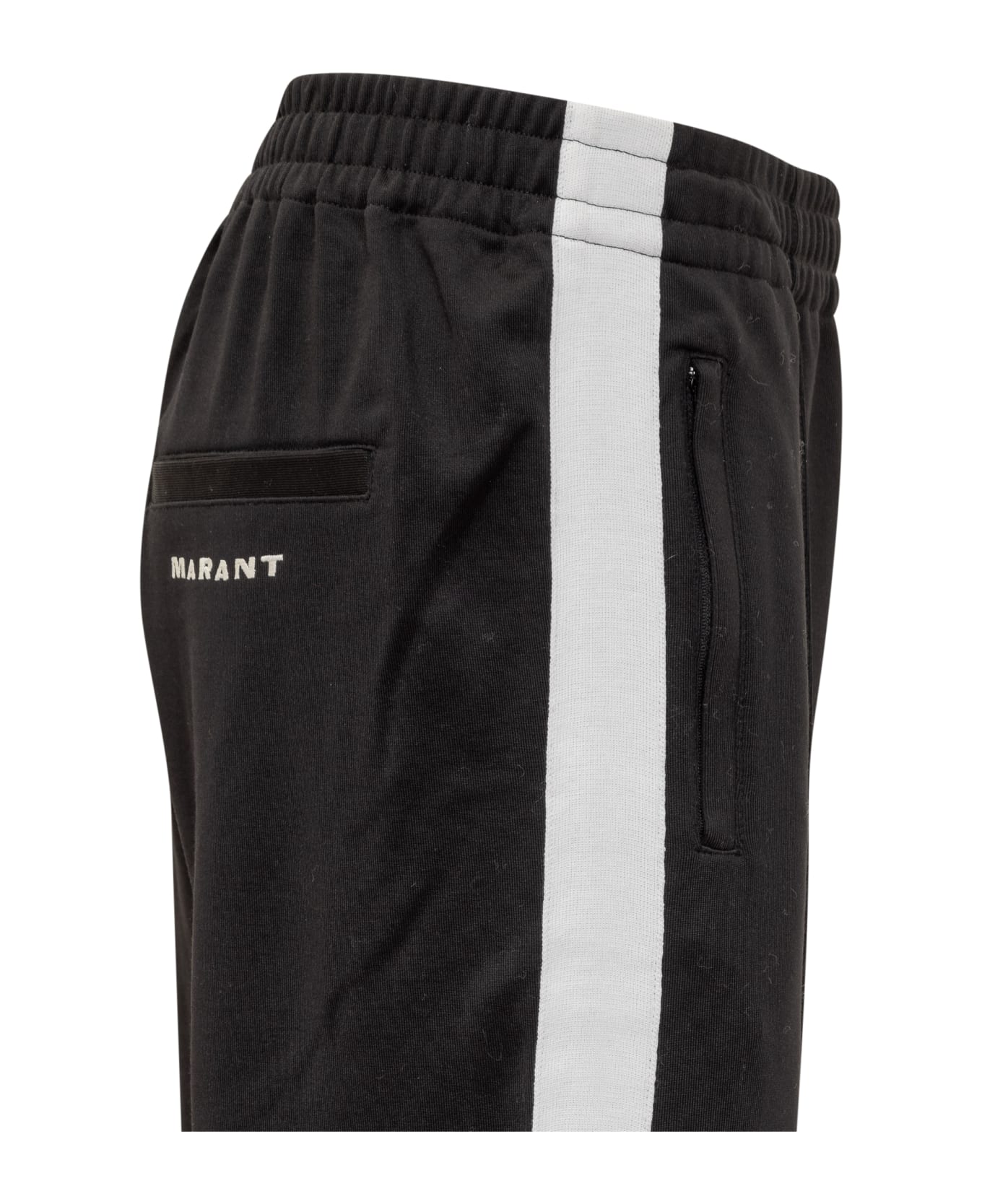 Isabel Marant Pants With Logo - BLACK