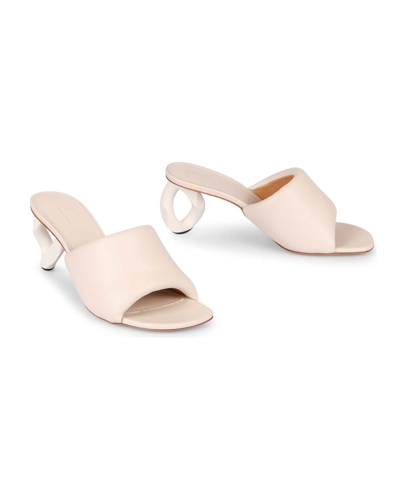 J.W. Anderson Leather Mules - White