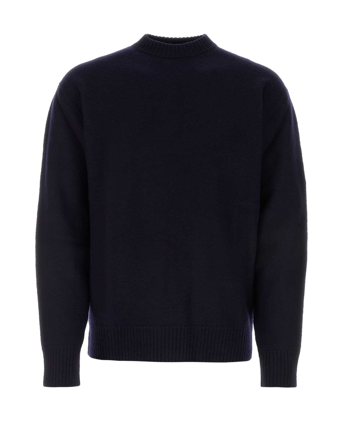 Jil Sander Midnight Blue Wool Sweater - 402