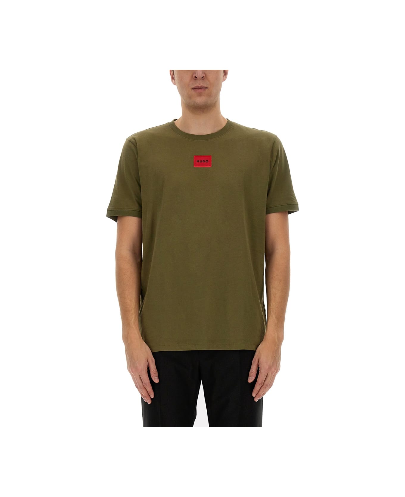 Hugo Boss T-shirt "diragolino 212" - GREEN