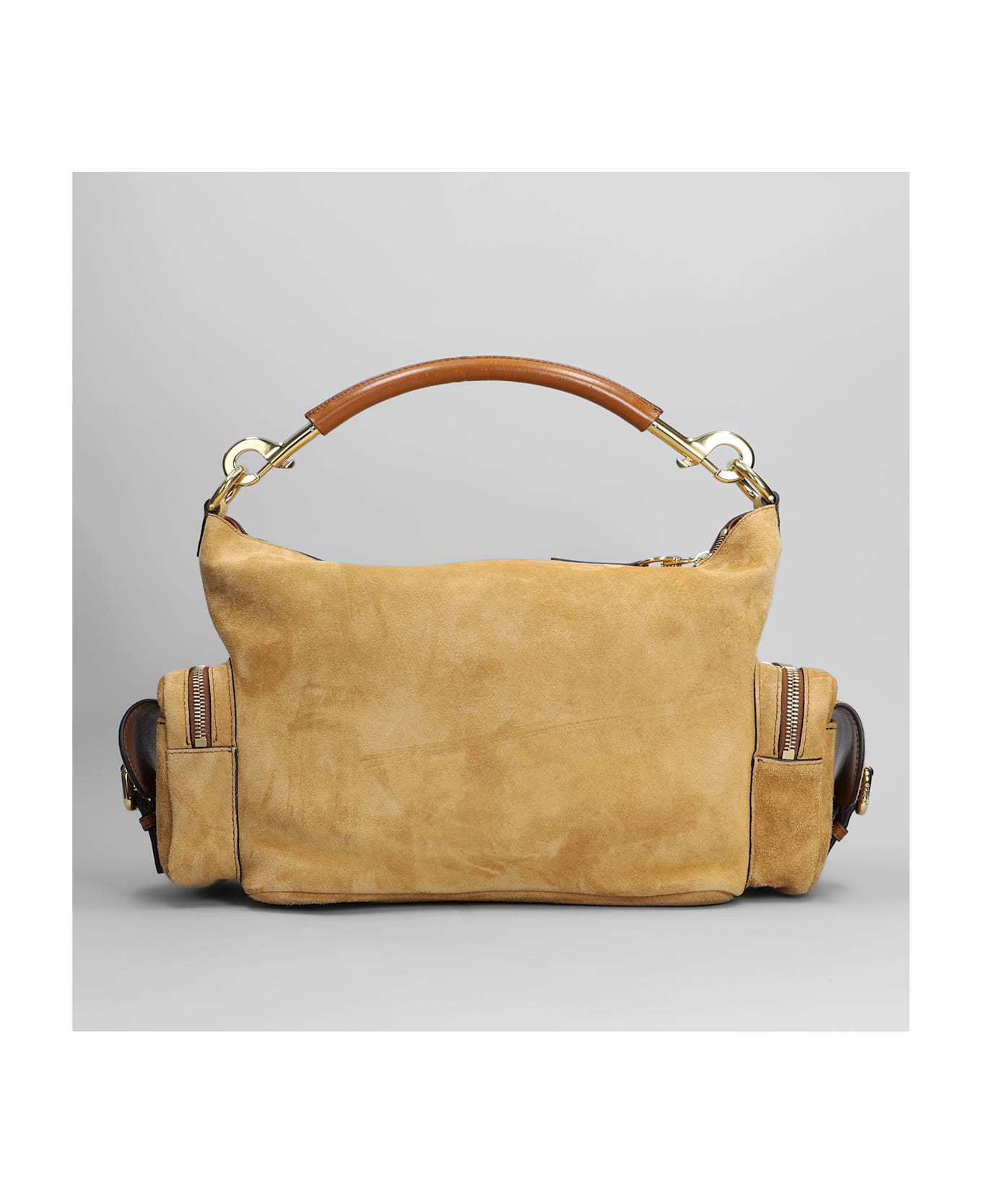 Chloé Camera Bag Shoulder Bag In Camel Suede - Camel