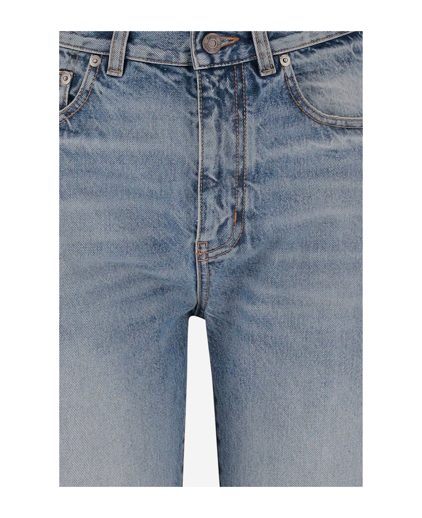 Chloé Patchwork Cotton Denim Jeans - Denim