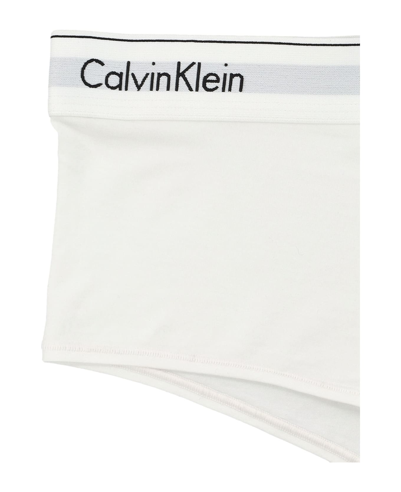 Calvin Klein High Waisted Boxers - WHITE