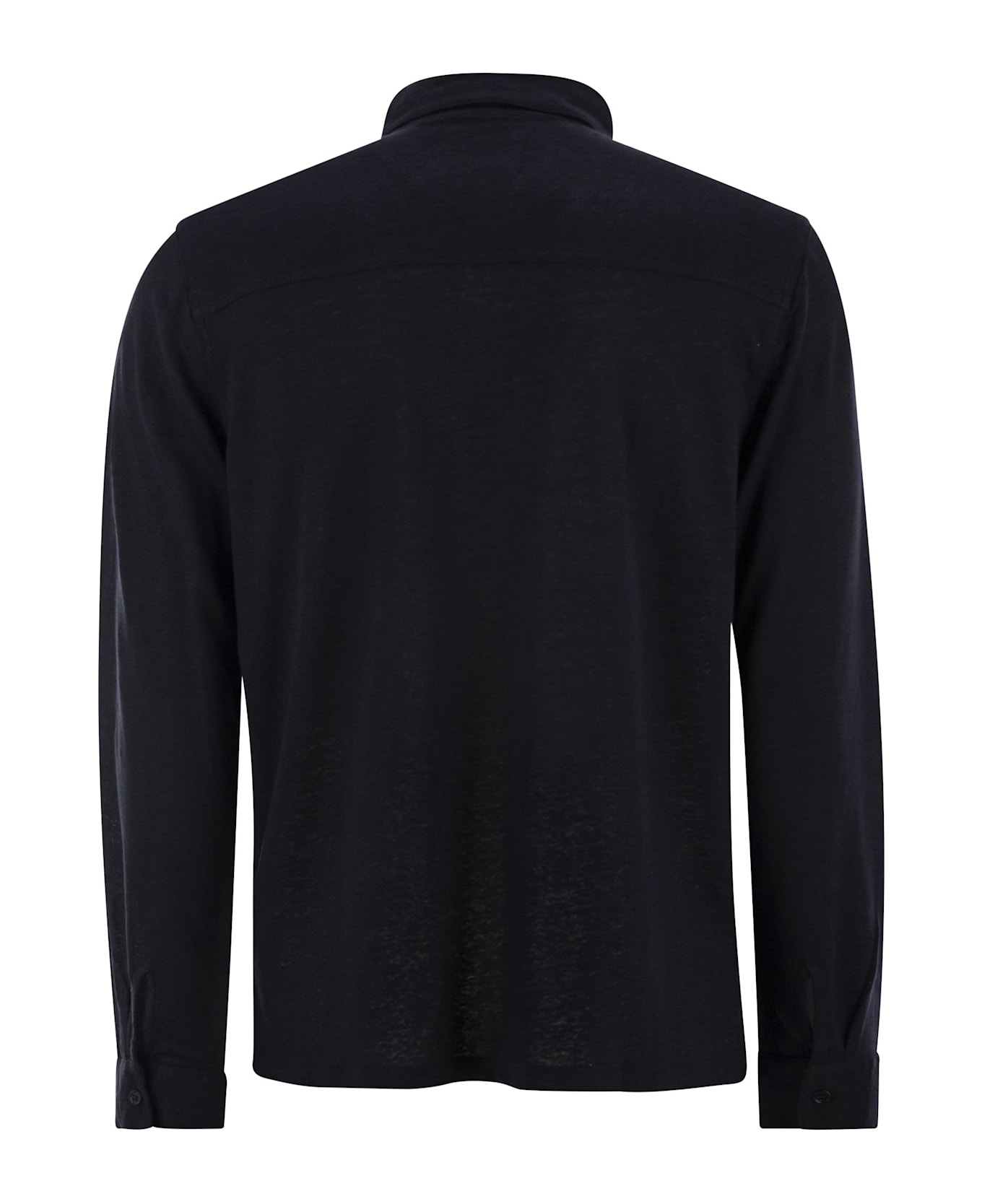 Majestic Filatures Linen Long-sleeved Shirt - Blue