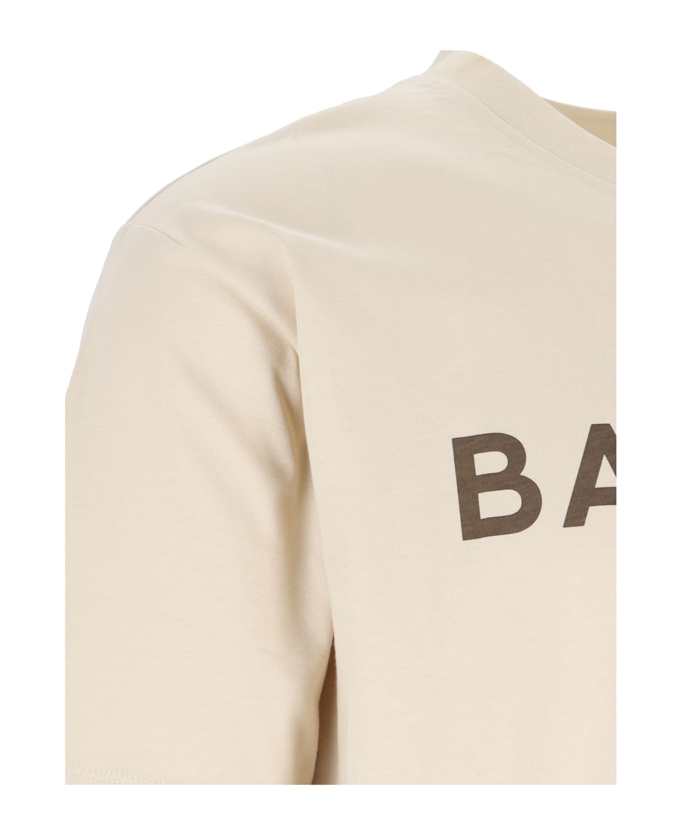 Balmain Logo T-shirt - Beige シャツ