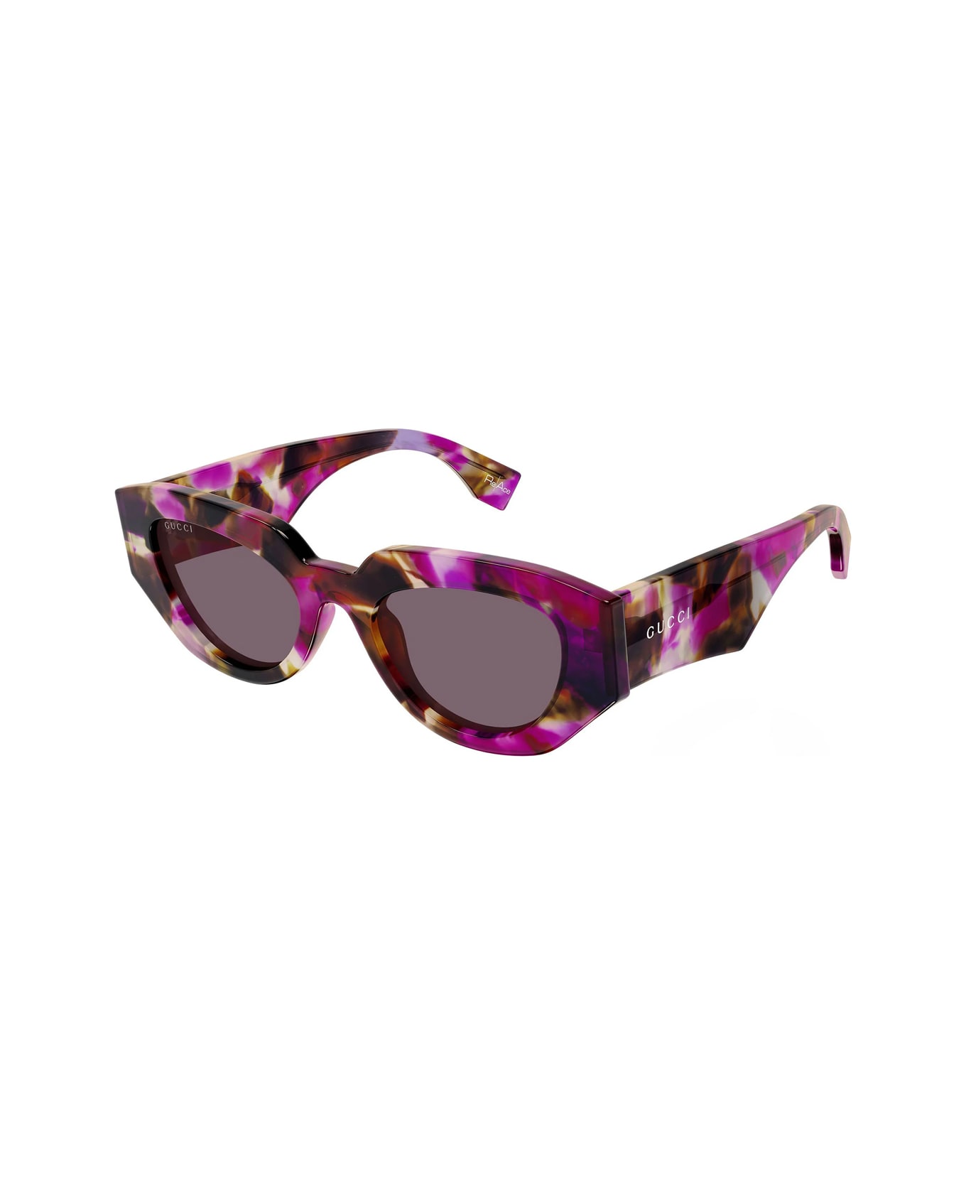 Gucci Eyewear Gucci Gg2007s Linea Re-ace 001 Havana Violet Sunglasses - Viola