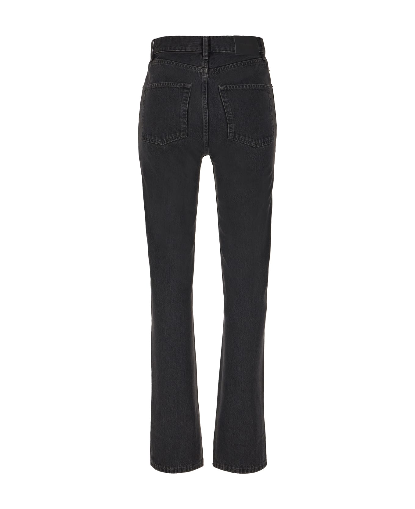 Saint Laurent 90's High Waist Straight Leg Jeans - Black Rock