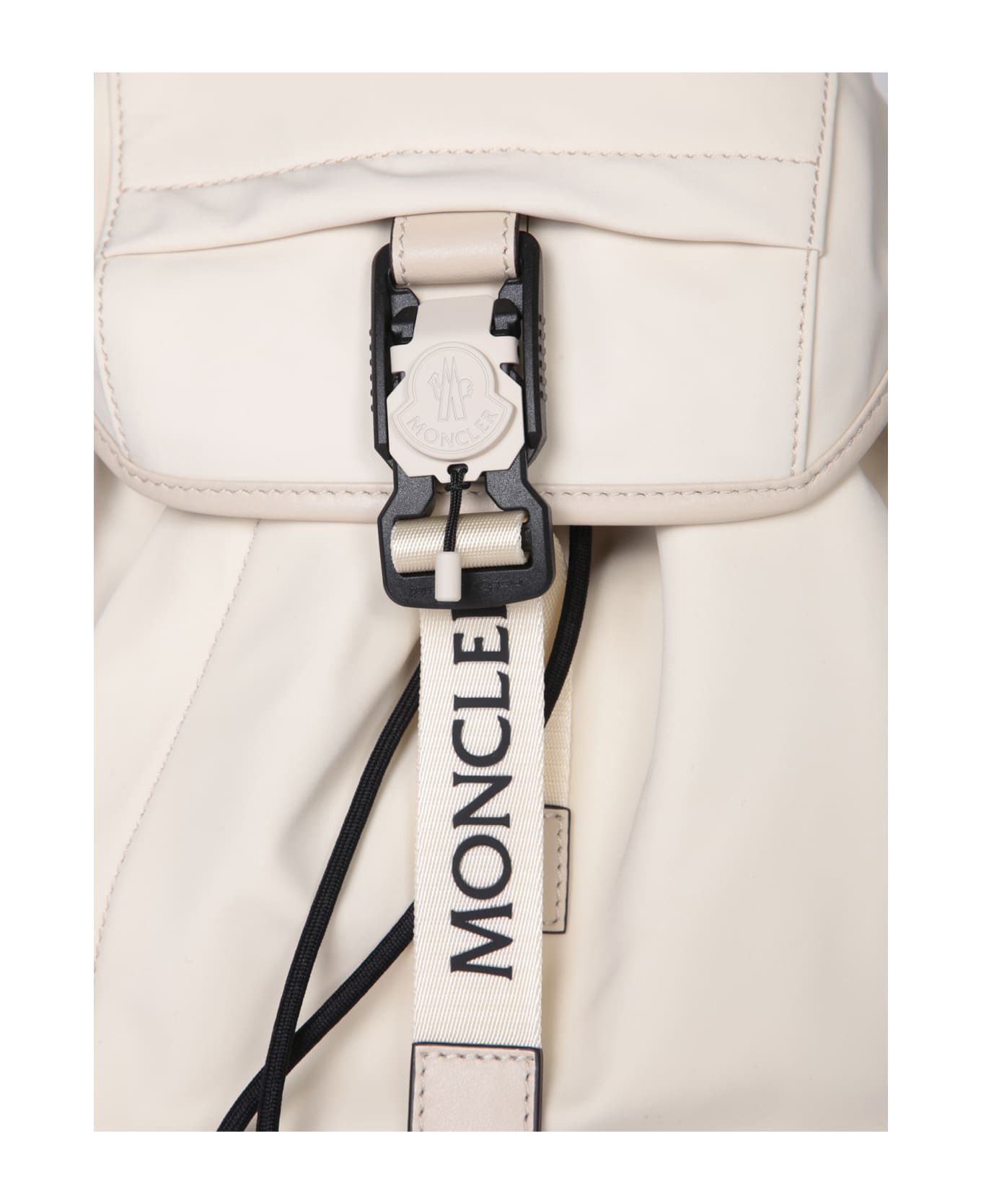 Moncler White Trick Backpack - White