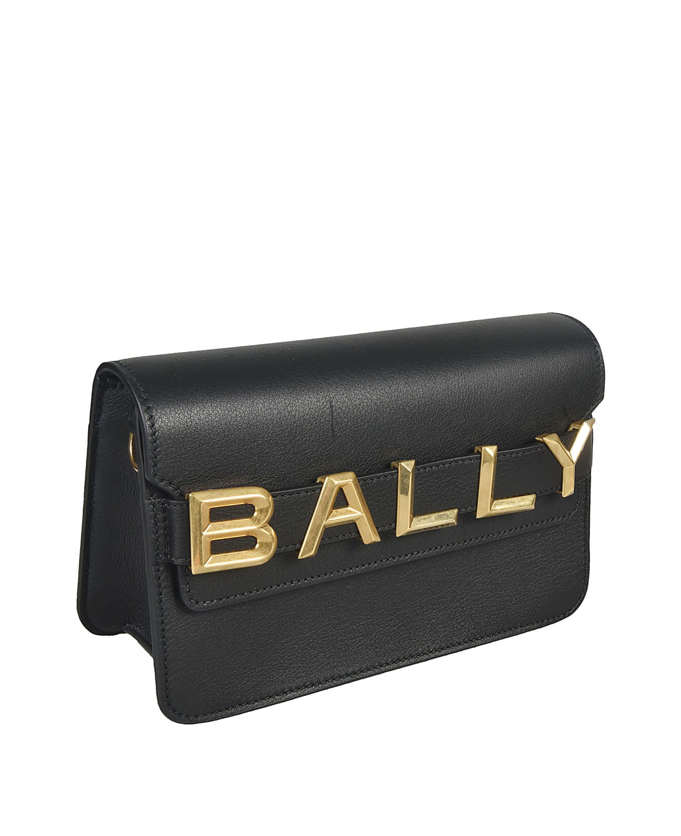 Bally Logo Crossbody Bag - Black/Gold