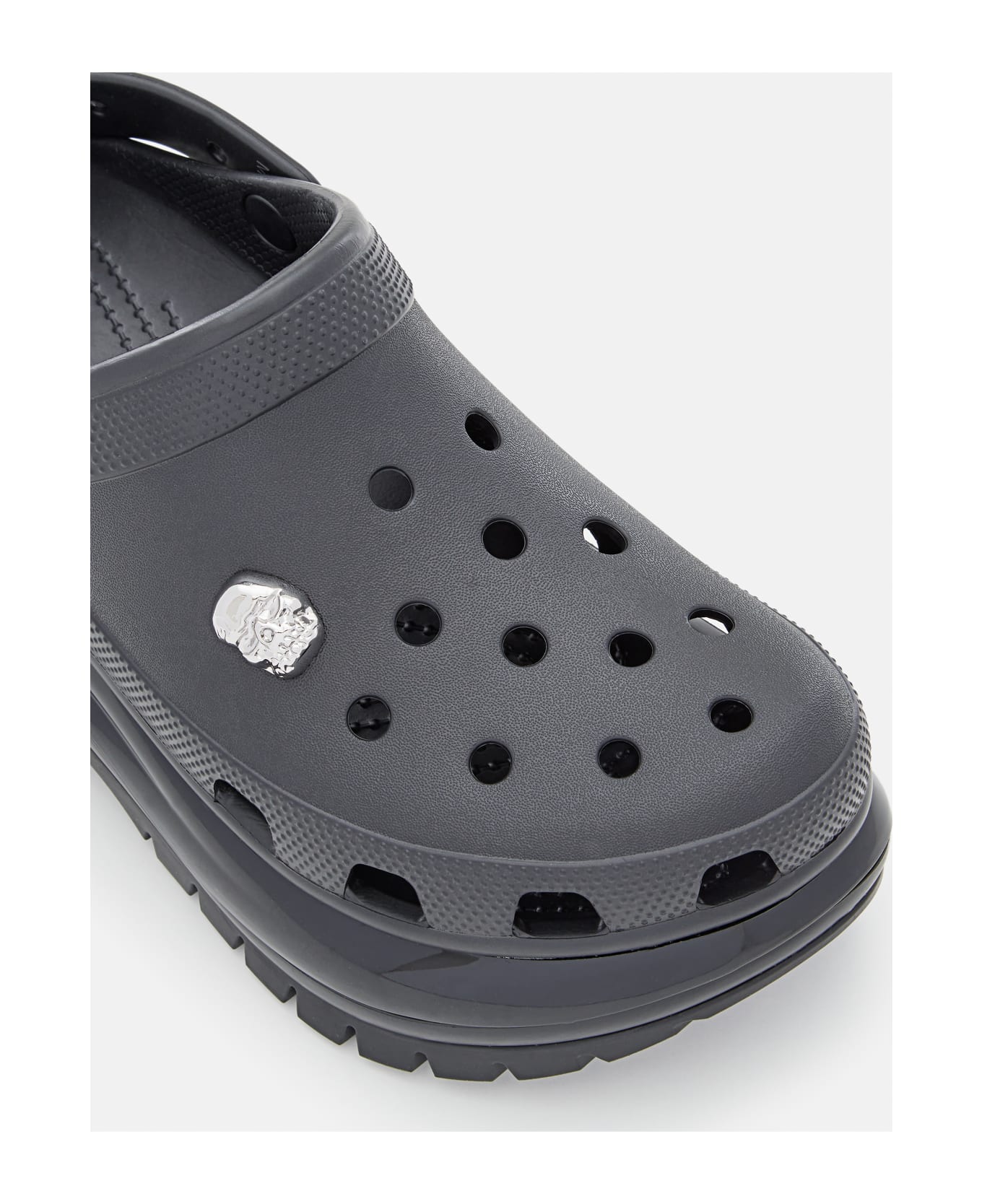 Crocs Classic Mega Crush Rebel Clog Rubber Sandals - Black