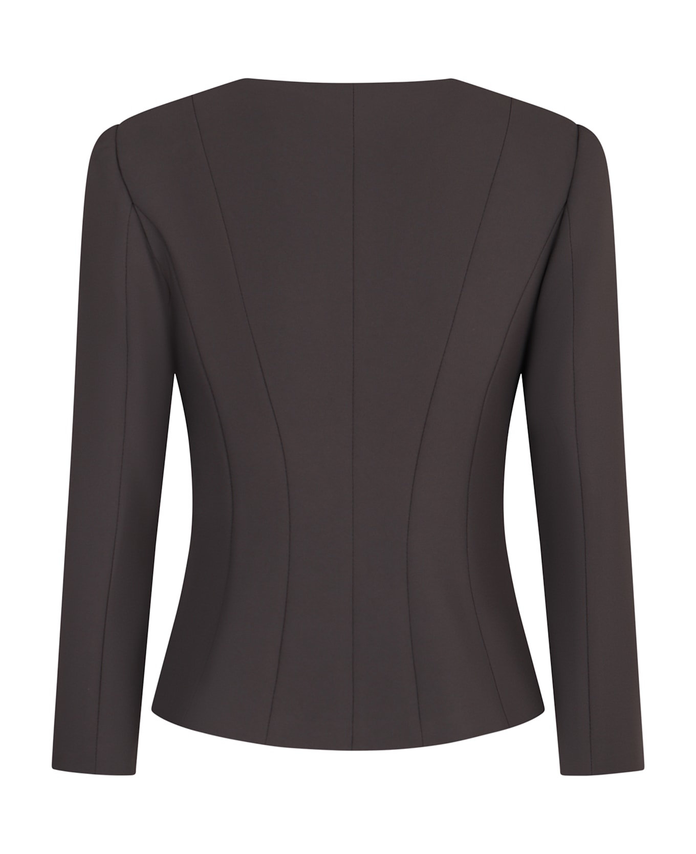 Elisabetta Franchi Crêpe De Chine Jacket - grey