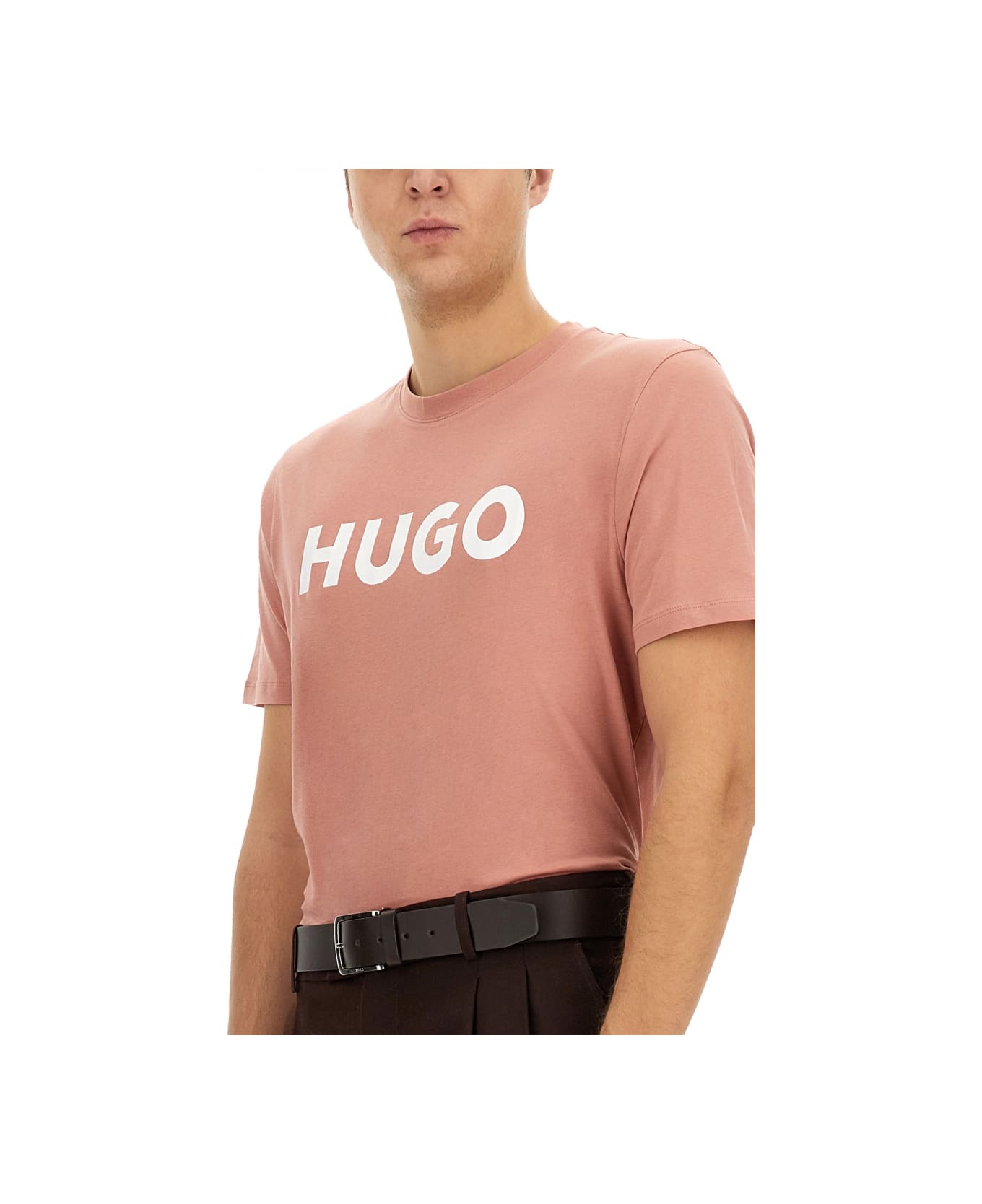 Hugo Boss T-shirt With Logo - PINK