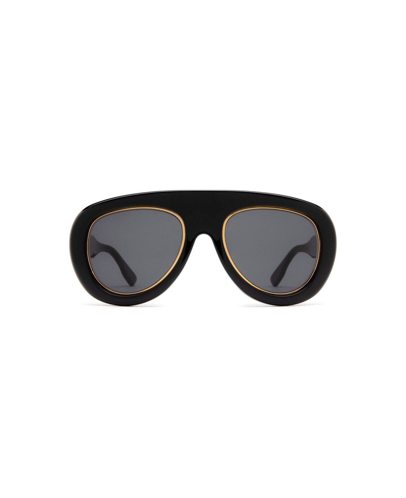 Gucci Pilot Frame Sunglasses - Black